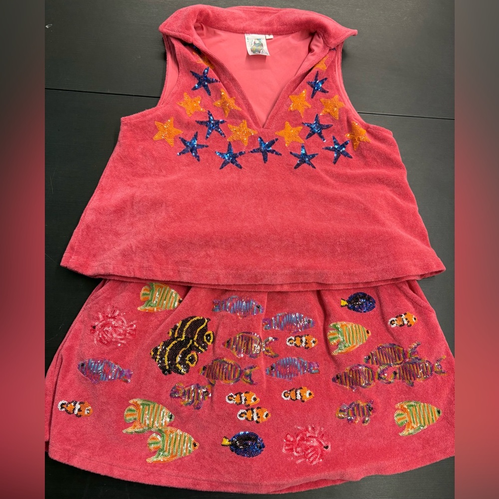 Queen of Sparkles Sequin Starfish and Fish Set